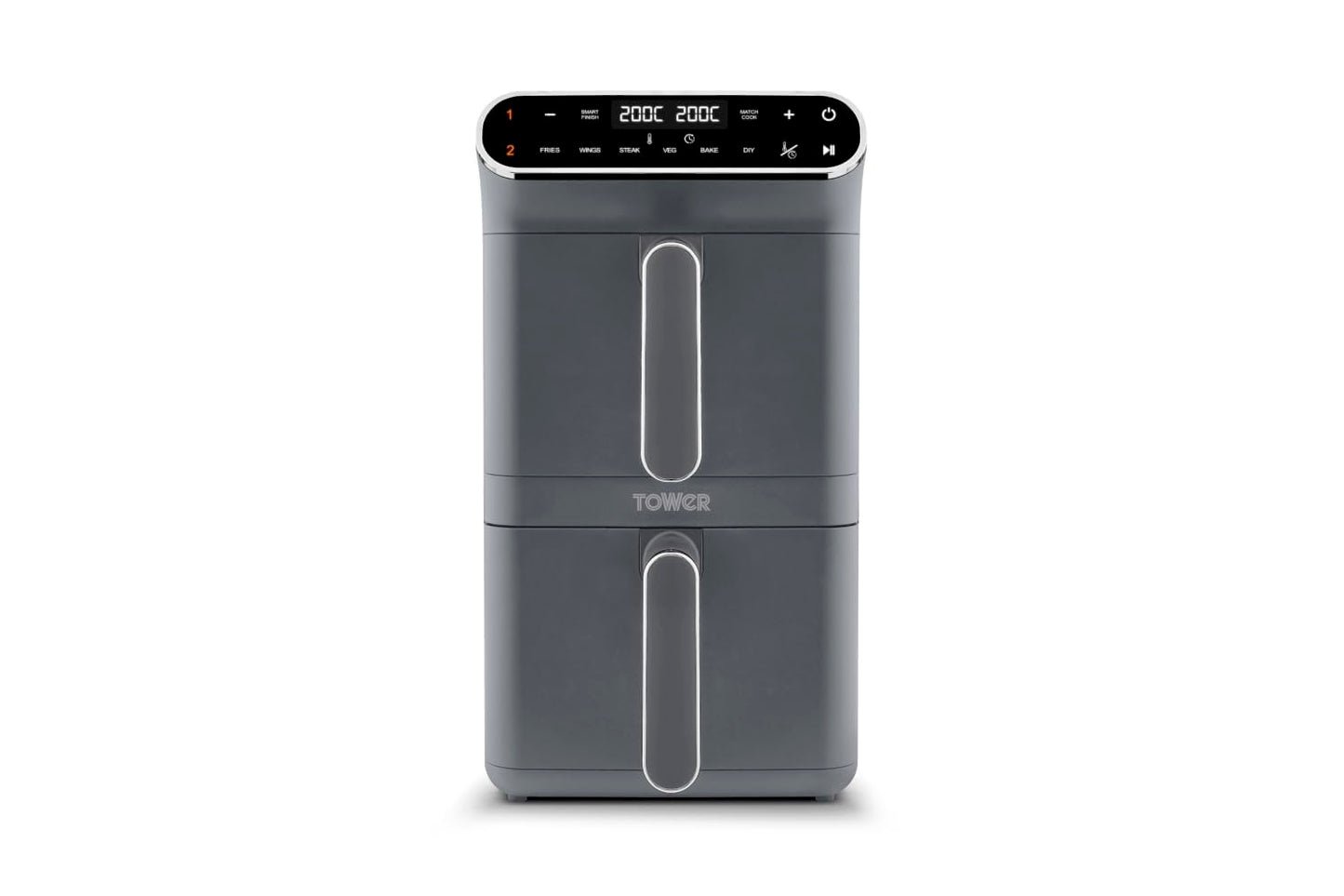 Dual Stack Air Fryer 11L 2460W 6 Presets Graphite