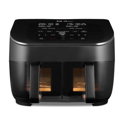 Dual Basket Air Fryer 7.6L 1700W 8 Functions Black