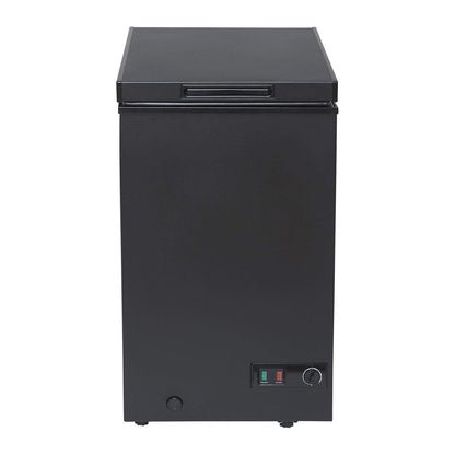 Chest Freezer 95L Slimline 47.5cm Manual Defrost Black